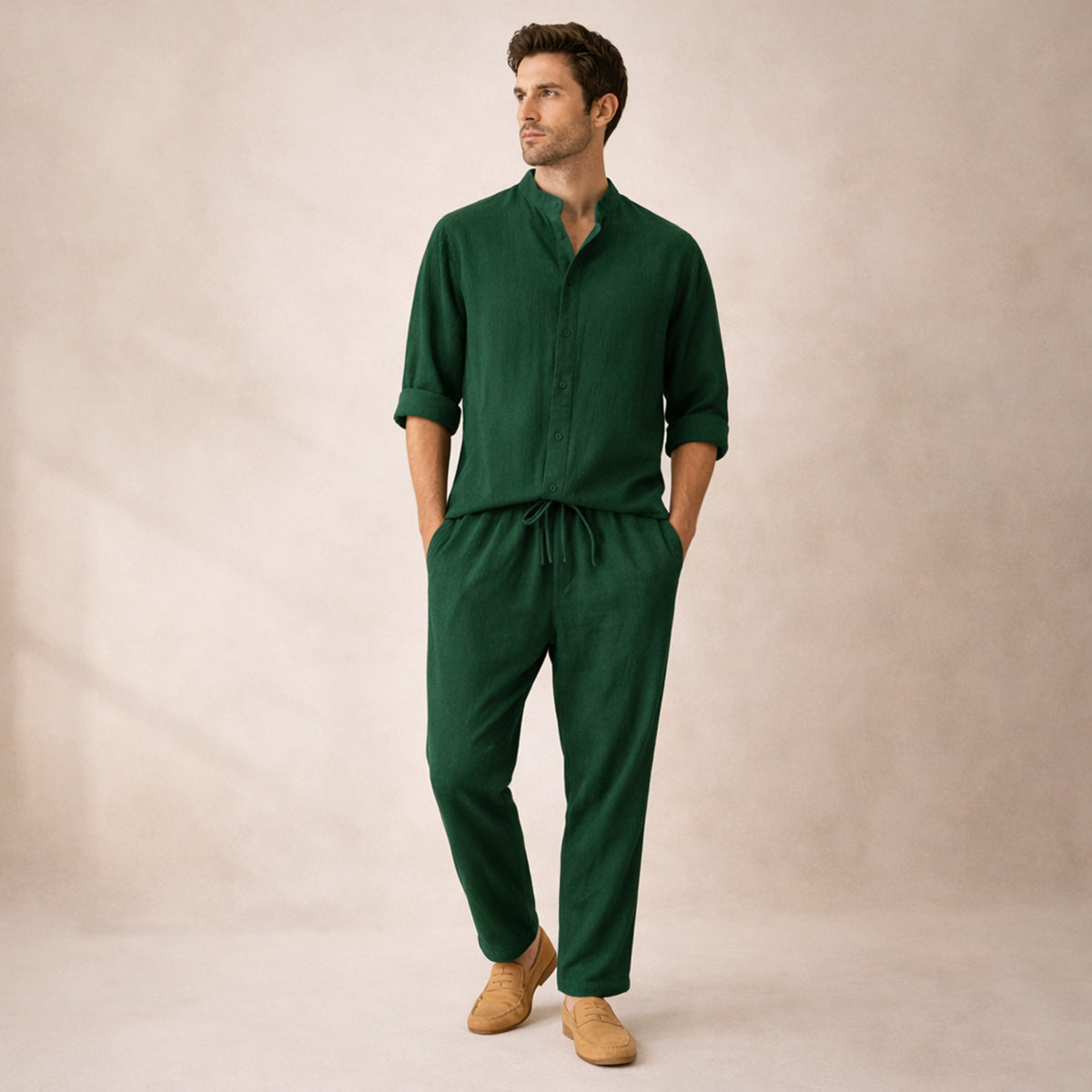 The Marble Arch Men’s Summer Casual Set – Shirt & Pants