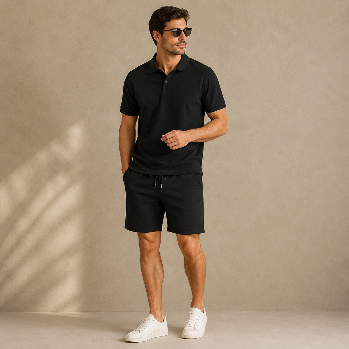 The Ashwood Creek Men’s Casual Co-Ord Set – Shirt & Shorts