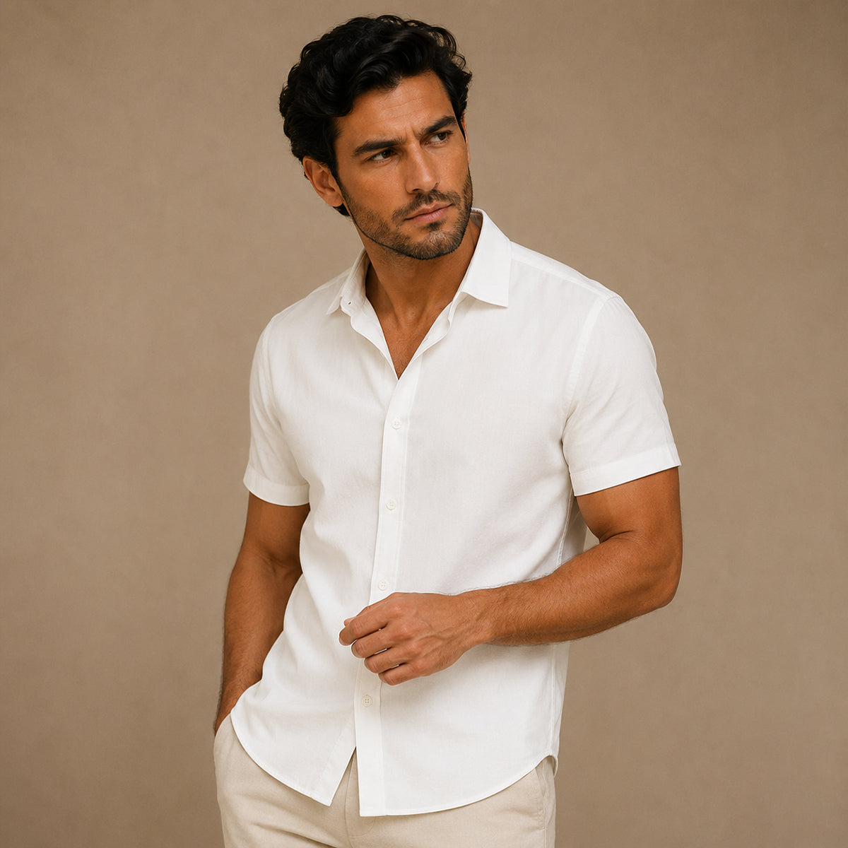 The Westmere Linen Shirt – Short Sleeve Shirt for Men