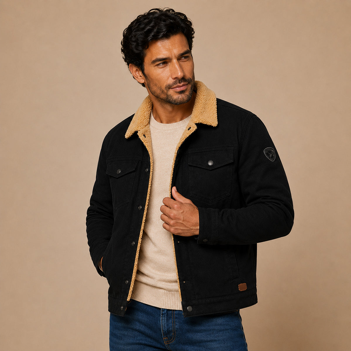 The Vancouver Men's Fleece Lined Outdoor Jacket - Modern & Warm