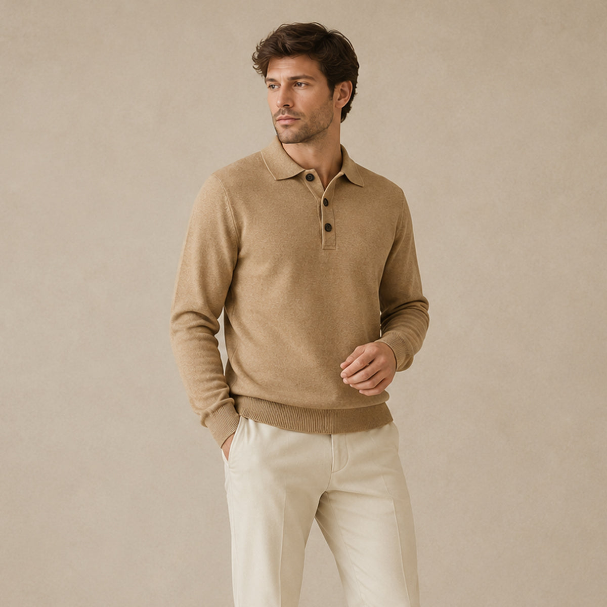 The Beaumont Cashmere Polo Shirt
