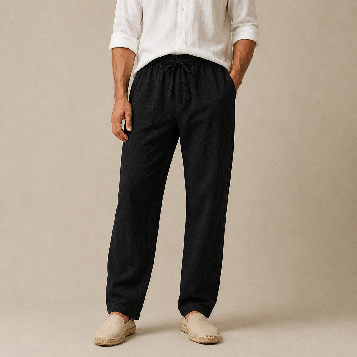 The Wakefield Men’s Breathable Linen Tapered Pants