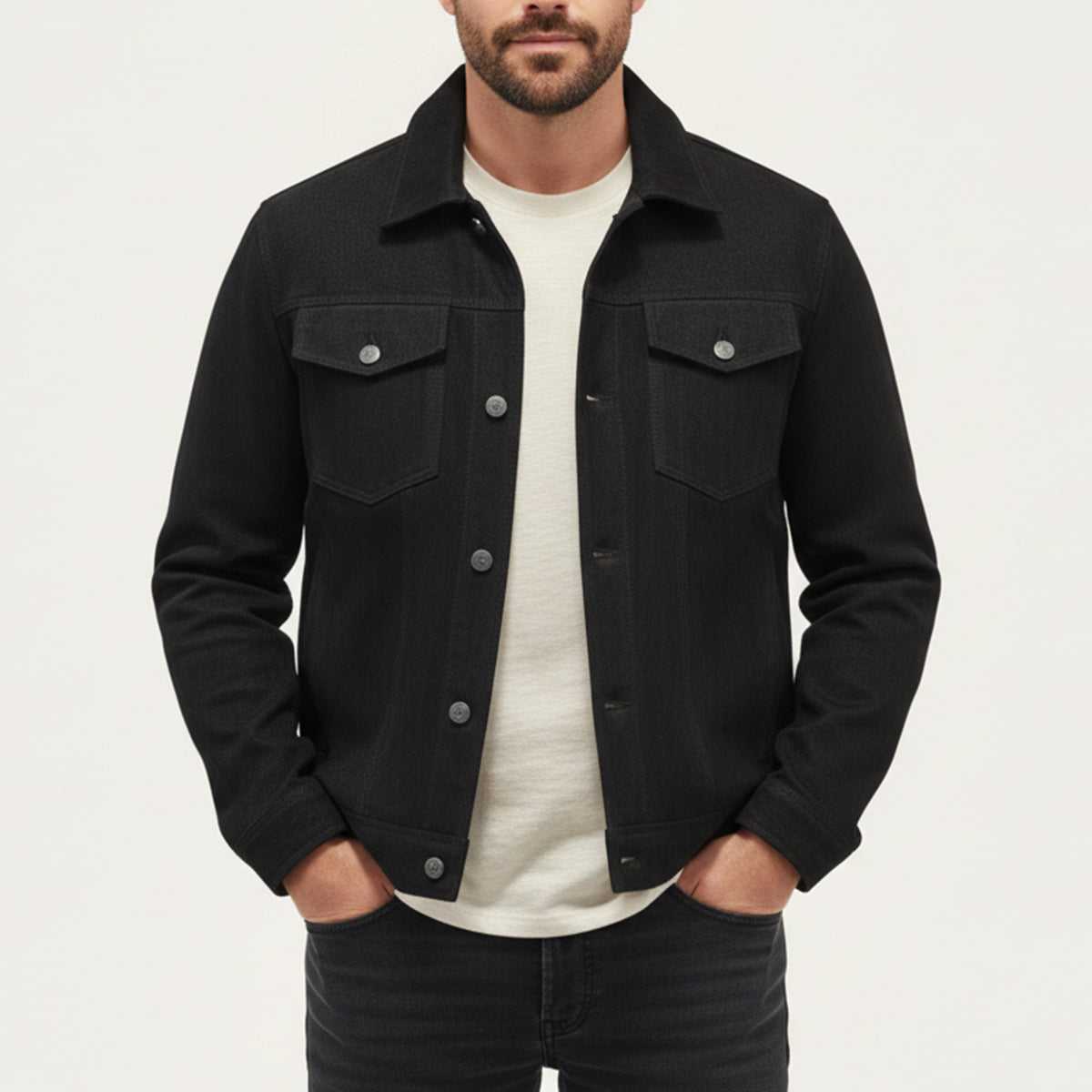 The Vintage Suede Cargo Jacket for Men — Lightweight Outdoor Style
