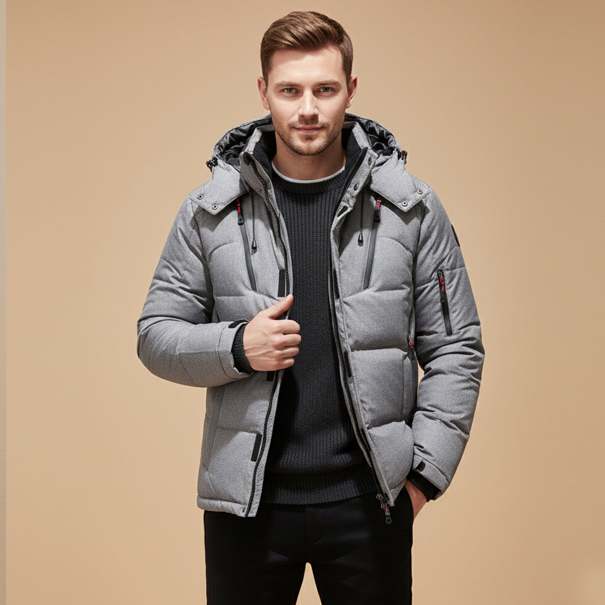The Foxglove Men’s Insulated Winter Park Jacket with Hood