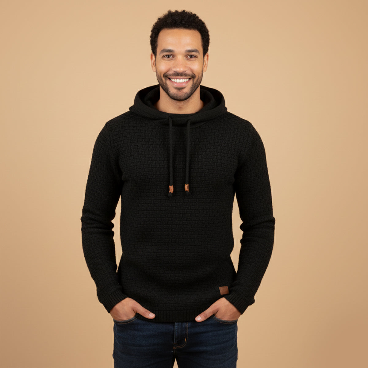 The Watford Men’s Hooded Warm Knit Sweater