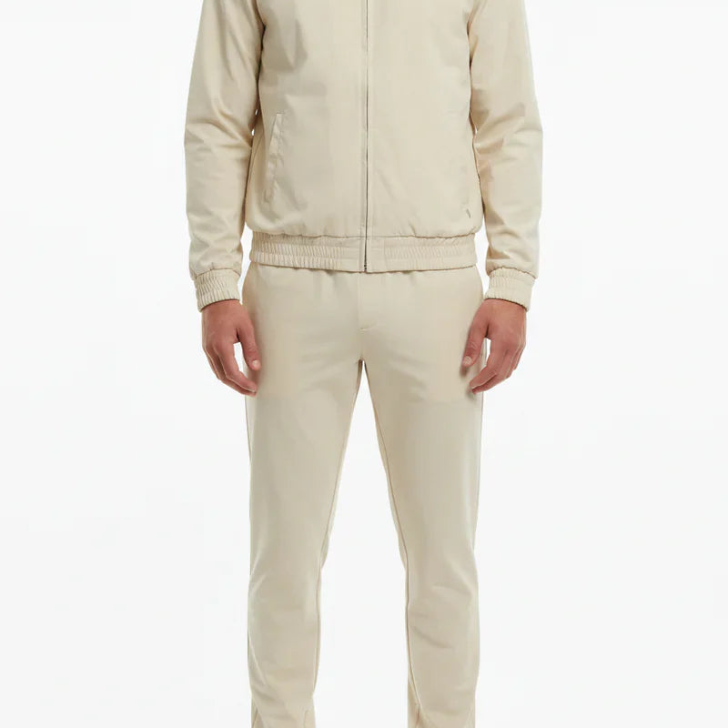 The Reno Men's Premium Tech Tracksuit Set - Beige