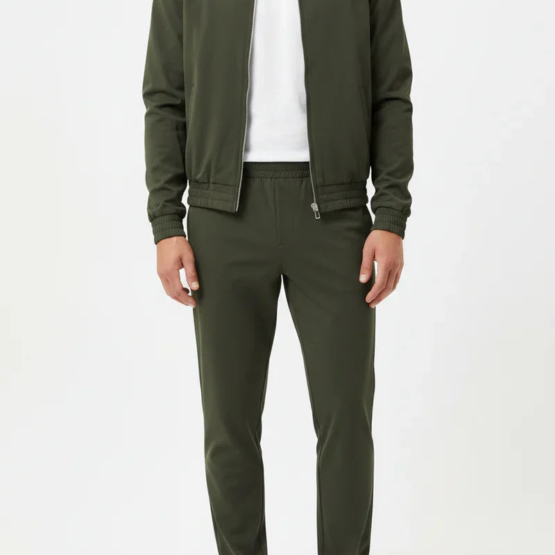 The Reno Men's Premium Tech Tracksuit Set - Army Green