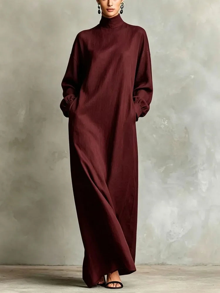 Women’s High Neck Maxi Dress