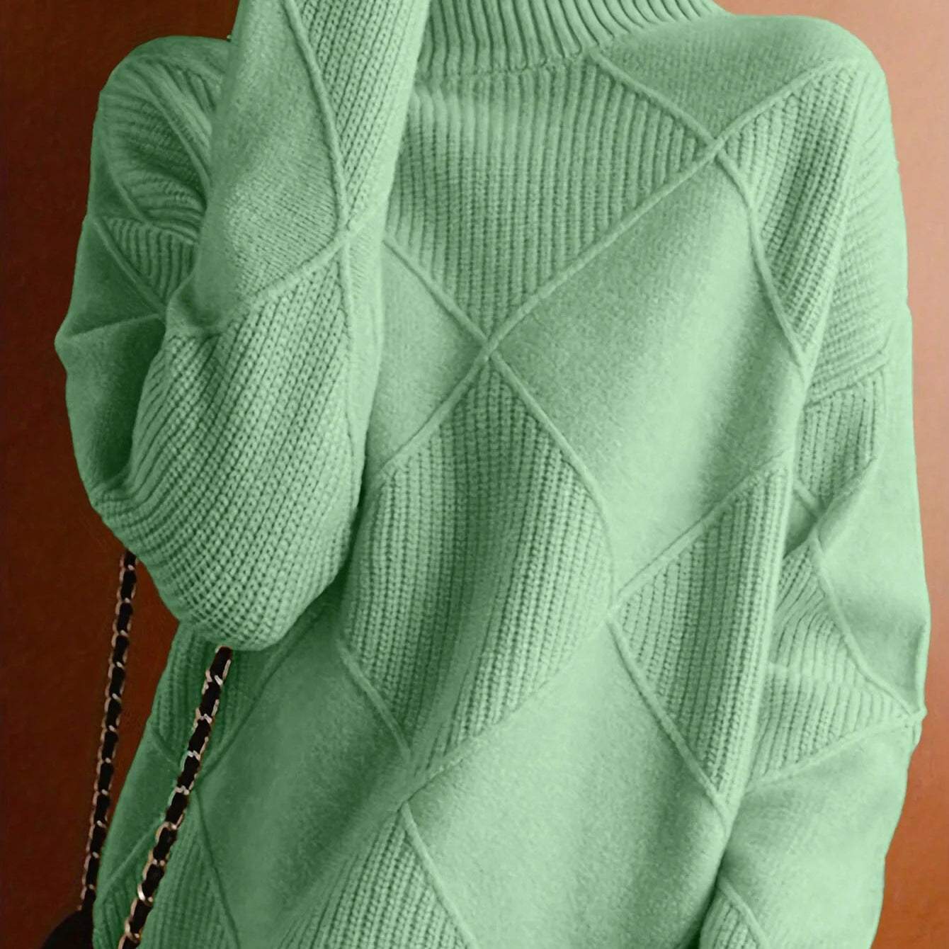 Women's High Neck Knit Sweater